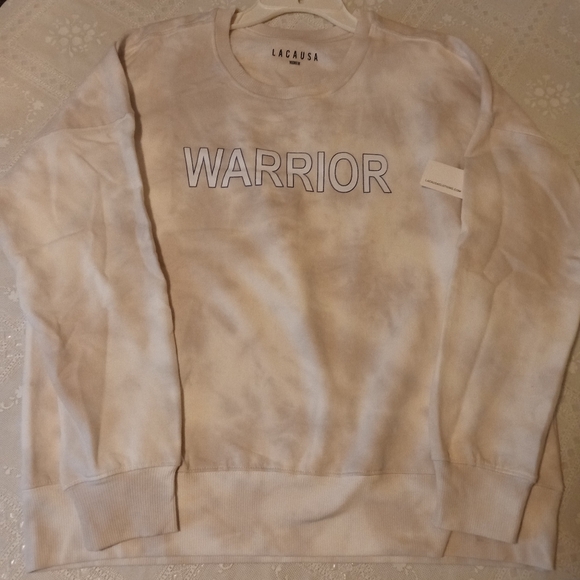 🆕 Lacausa Anthropologie Warrior Tie Dye Crewneck Sweatshirt, Medium - Picture 5 of 6